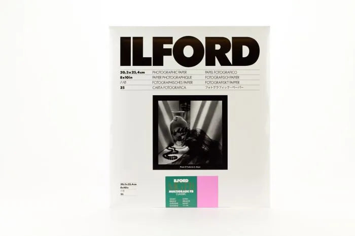 Ilford Multigrade FB Classic Glossy 8x10inch Darkroom Paper 25 Sheets MGFB1K