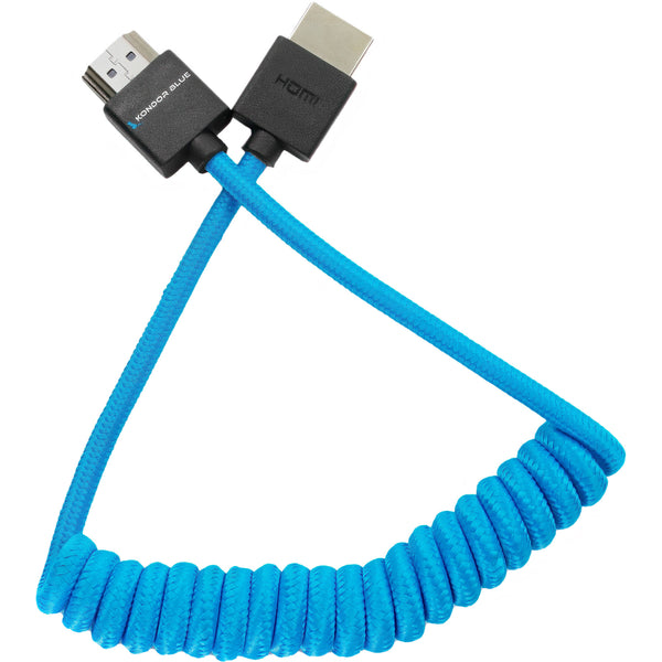 Kondor Blue Coiled High-Speed HDMI 2.0 Braided Cable (12 to 24