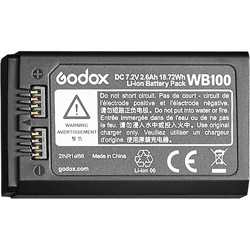 Godox WB100 Lithium Battery For AD100,V1,V860III