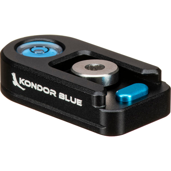 Kondor Blue Bubble Level Cold Shoe with Safety Release (Raven Black)