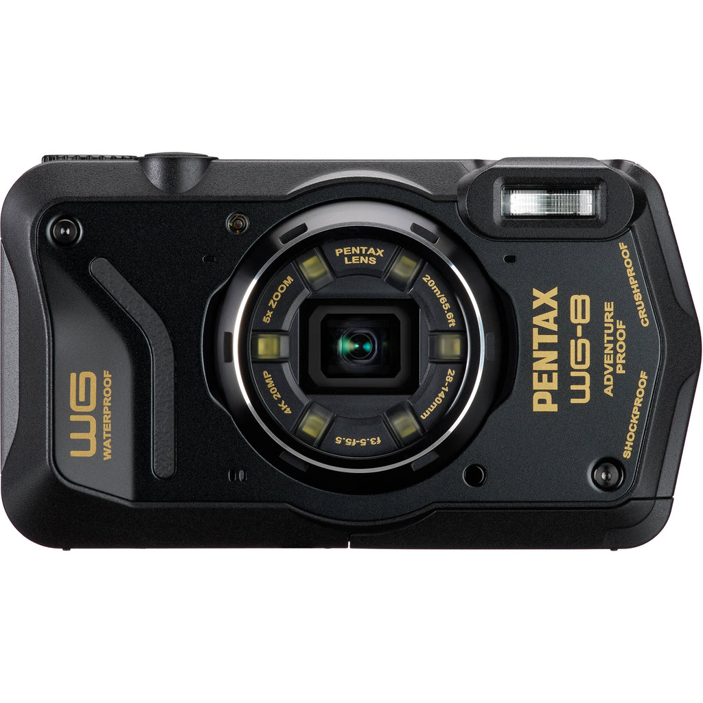 Pentax WG-8 Waterproof Compact Camera (Black)