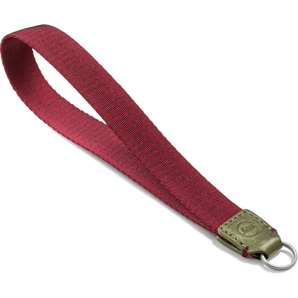 Leica Leather Wrist Strap (Olive/Burgundy)