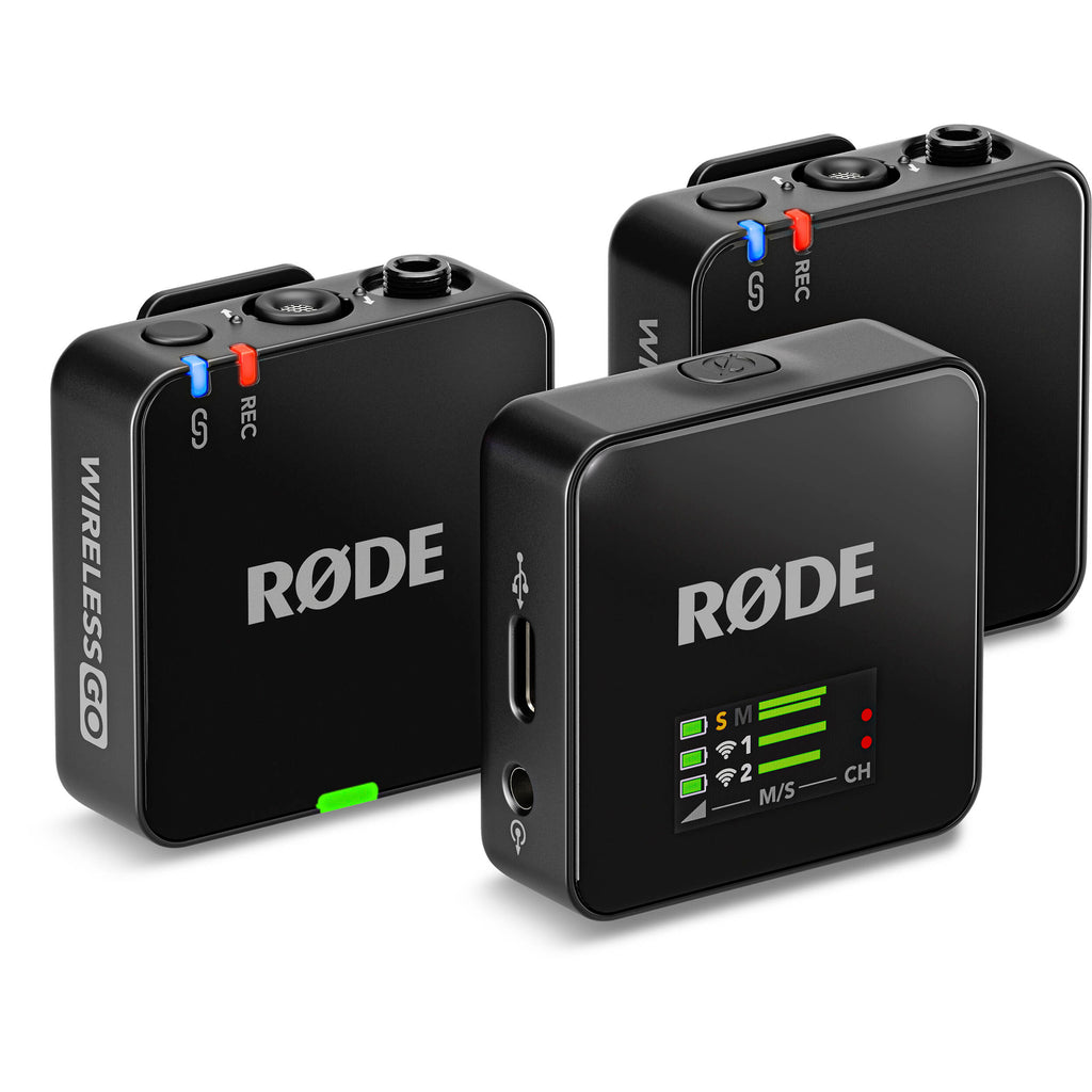 RODE Wireless GO III 2-Person Compact Digital Wireless Microphone System/Recorder (2.4 GHz, Black)