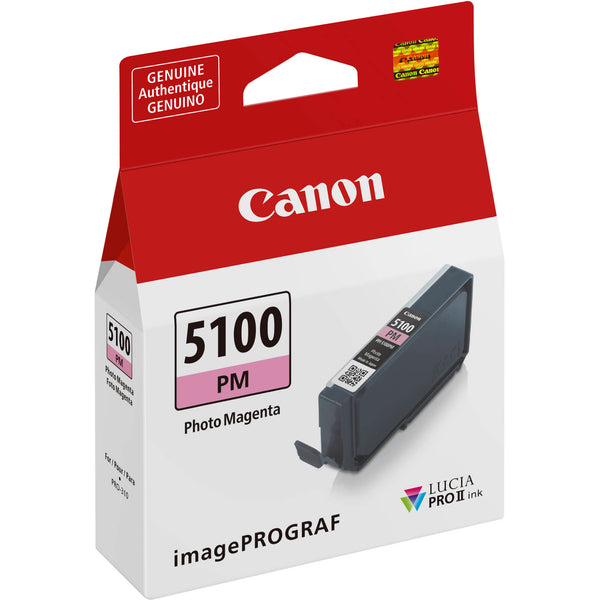 Canon PFI-5100PM Photo Magenta Ink for imagePrograph Pro-310 Printer