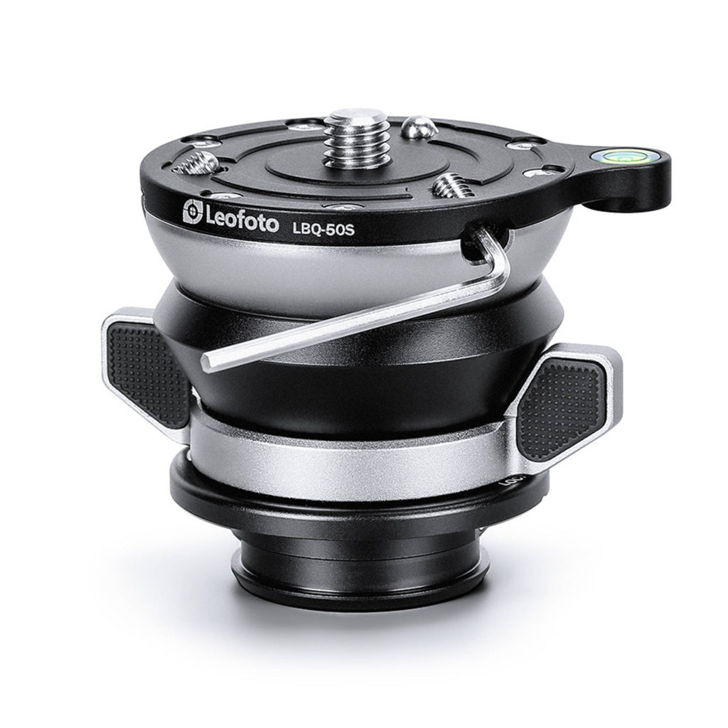 Leofoto LBQ-50S Black 55mm Levelling Base for LQ-284 and LG-284 Tripods