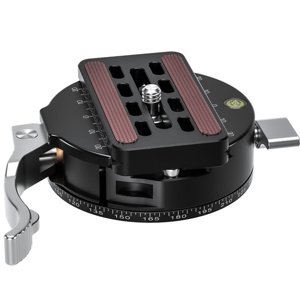 Leofoto PCL-70 70mm Lever Release Panning Clamp and QP-70N Plate