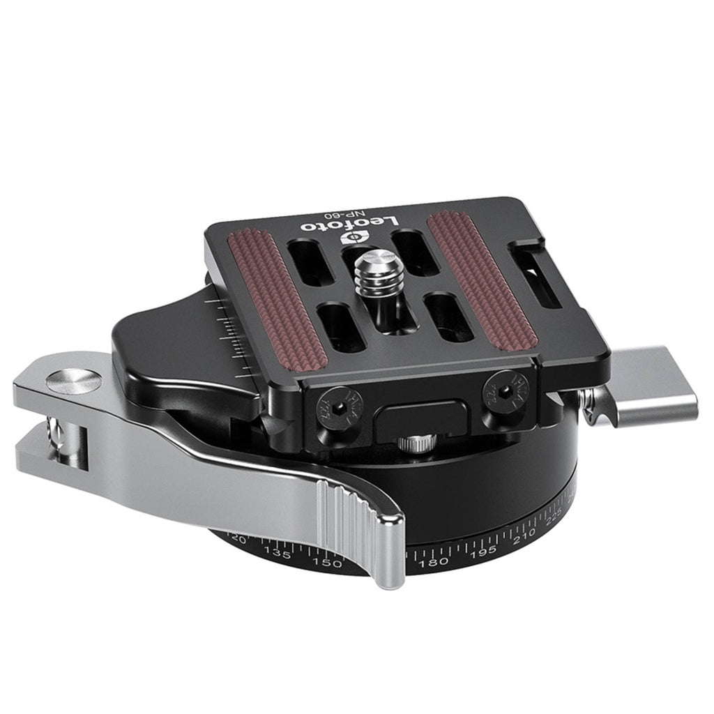 Leofoto PCL-52 52mm Lever Release Panning Clamp and NP-50 Plate