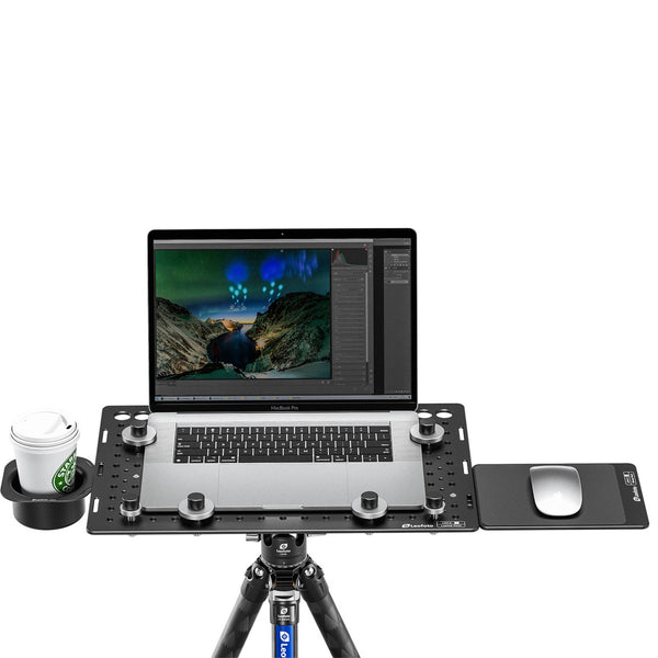 Leofoto LCH-3 Kit Laptop Tray with Mouse Pad Deck and Cup Holder