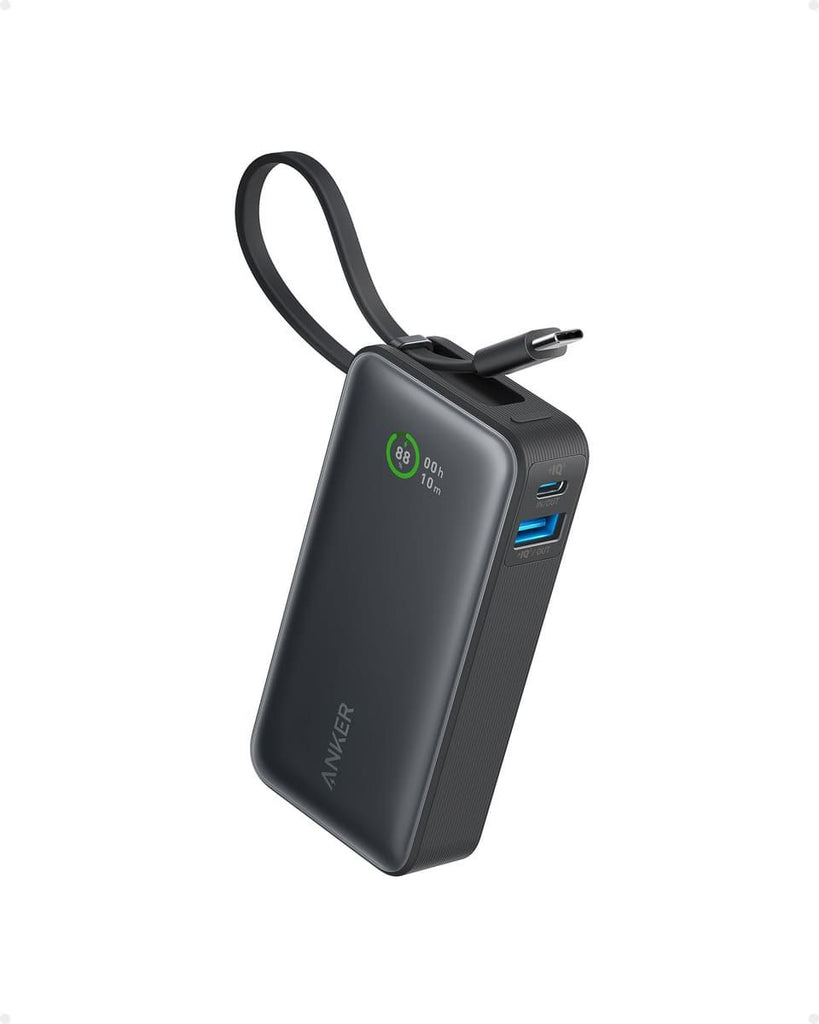 Anker Nano 10K 30W Power Bank with Built-In USB-C Cable