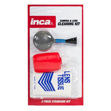 Inca Cleaning Kit - 3 Piece including Blower Brush, Micro Fibre Cloth, Cleaning Solution