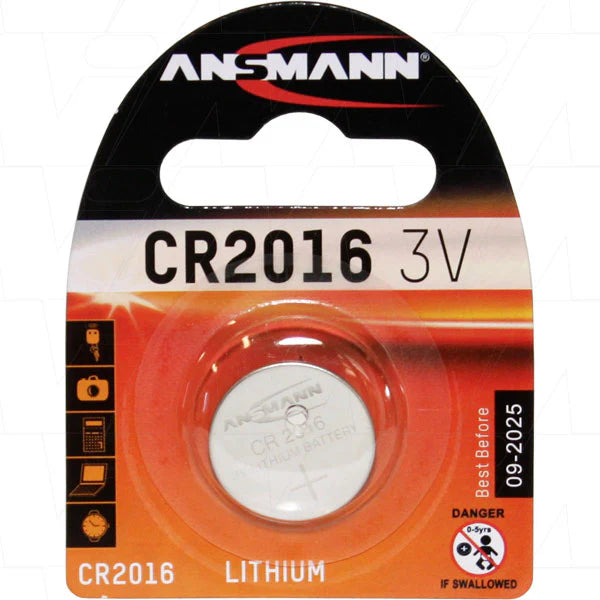 Ansmann CR2016 3V Lithium Coin Cell