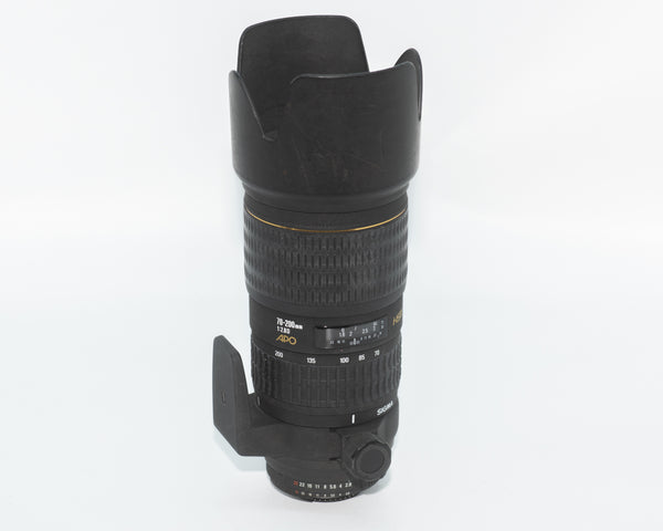 Sigma AF EX 70-200mm f/2.8 APO DG Macro Lens for Nikon F with Case, Hood and Caps (Second Hand)