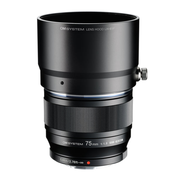 OM System M.Zuiko ED 75mm f/1.8 Lens (Black)