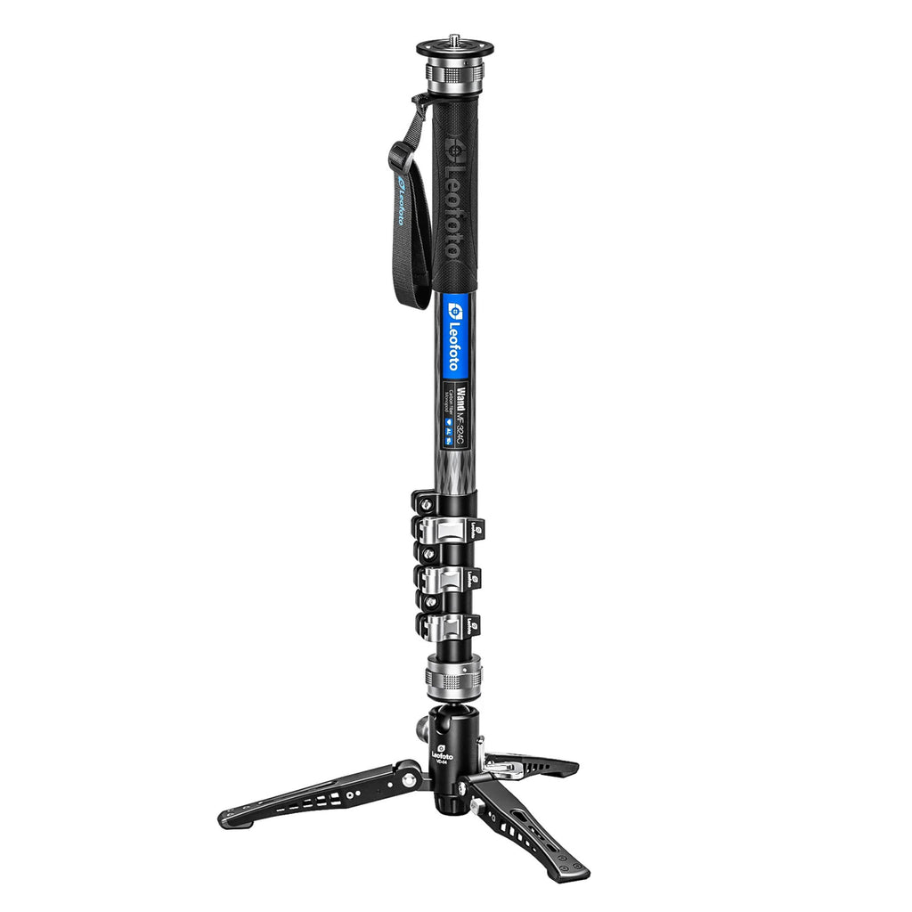 Leofoto MF-324C Pro 4 Section Carbon Fibre Video Monopod