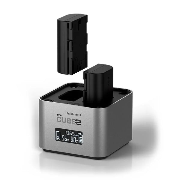 Hahnel Pro Cube 2 charger for Canon with Hahnel LP-E6 7.2v 1650mAH Battery Kit