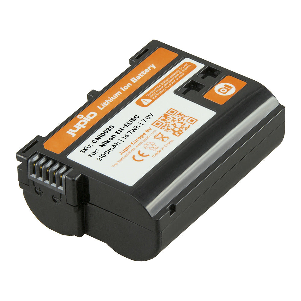 Jupio Nikon EN-EL15C 7.0V 2100mAH Battery (V3 - Nikon Z6 Compatible)