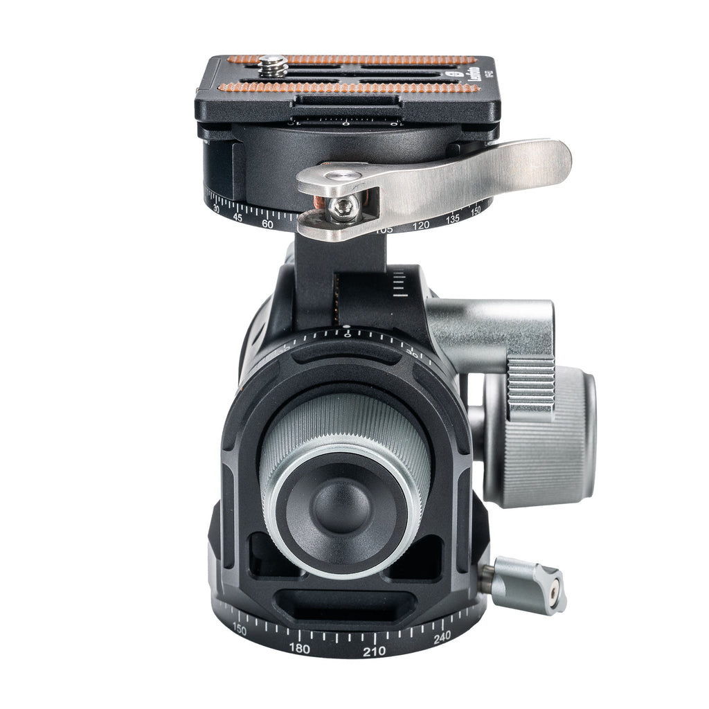 Leofoto G4PCL 60mm 3-Axis Geared Head with Lever Release Clamp