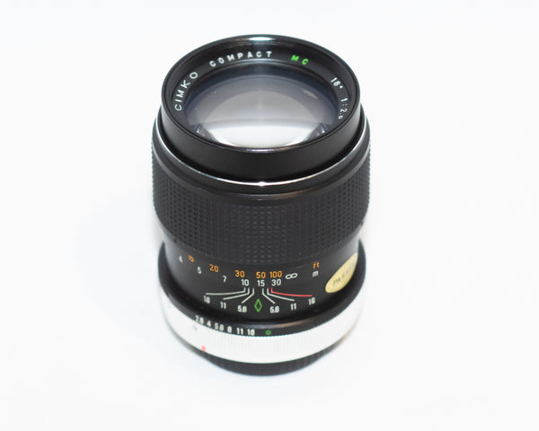 CIMKO FD 135mm Lens with Case and Caps 350673 For Canon FD (Second Hand)