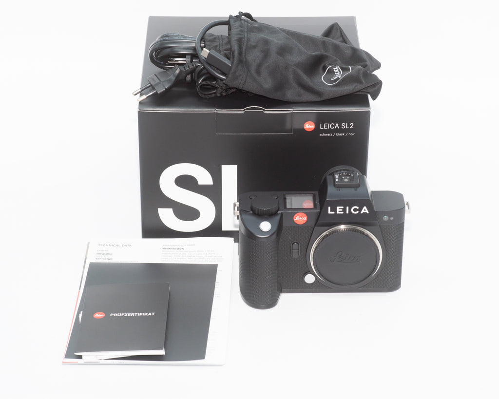 Leica SL2 Digital Camera Black w/box, battery & Nitecore Charger 55800998 (Second Hand)