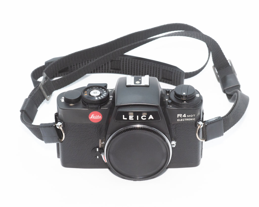 Leica R4 Mot Body with Motor Drive Black w/Strap and Body Caps (Second Hand)