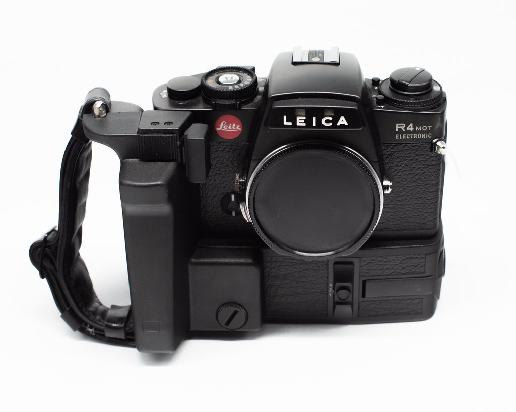 Leica R4 Mot Body with Motor Drive Black w/Strap and Body Caps (Second Hand)