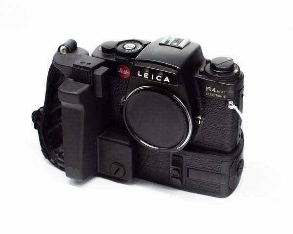 Leica R4 Mot Body with Motor Drive Black w/Strap and Body Caps (Second Hand)