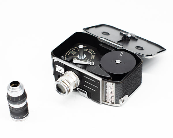 Bolex Paillard C-8S Double 8 Camera w/Lytar 12.5mm f/2.5 & Nipolen 1 1/2'' f/1.9 (Second Hand)