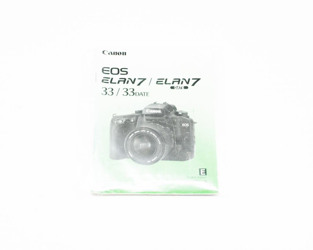 Canon EOS Elan 7/EOS 33 Instruction Manual English (Second Hand)