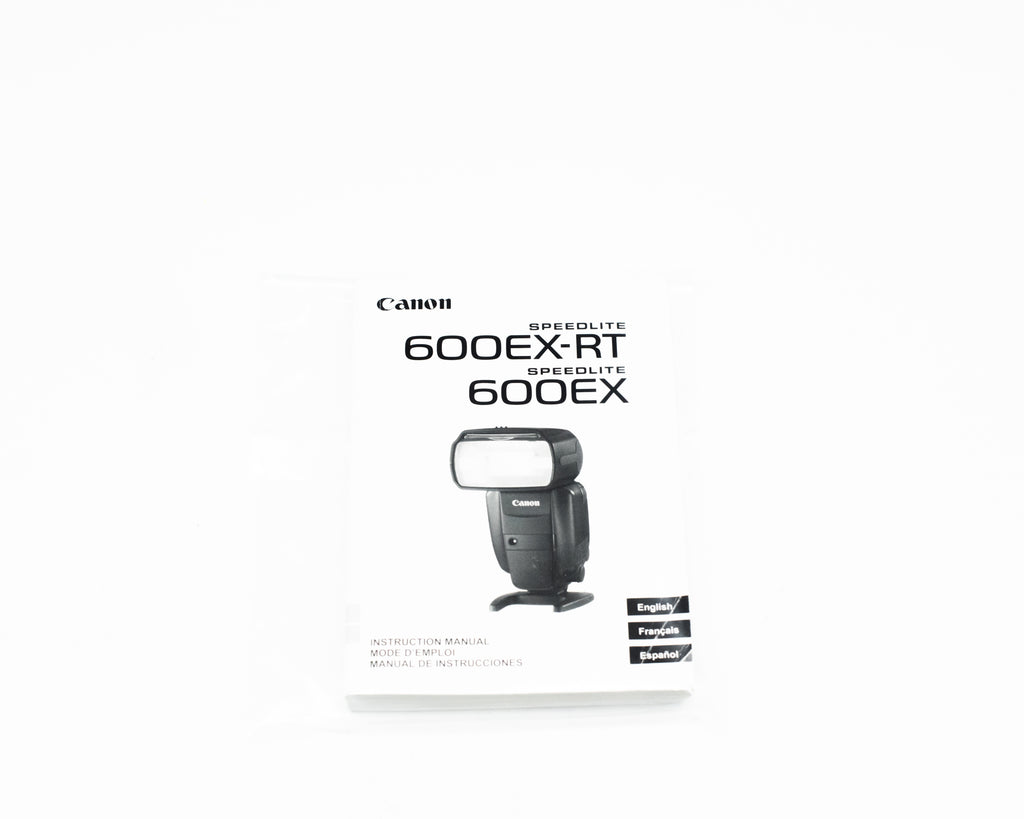 Canon Speedlite 600EX-RT/600EX Instruction Manual English (Second Hand)