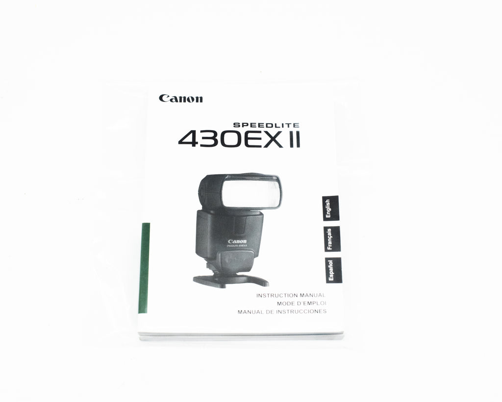 Canon Speedlite 430EX II Instruction Manual English/French/Spanish (Second Hand)