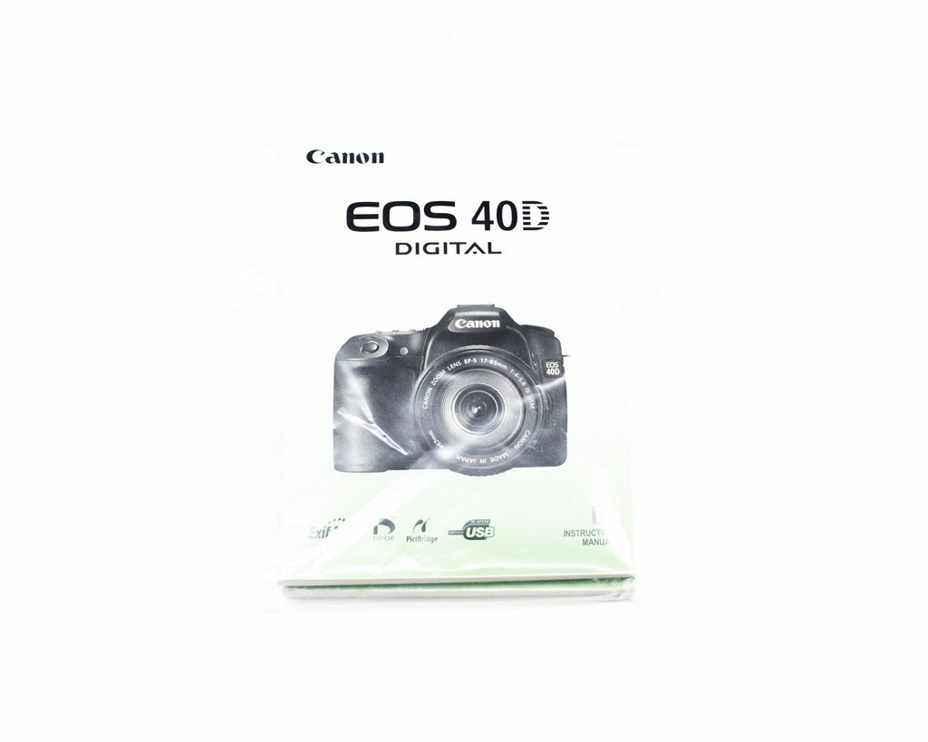 Canon EOS 40D Instruction Manual English (Second Hand)