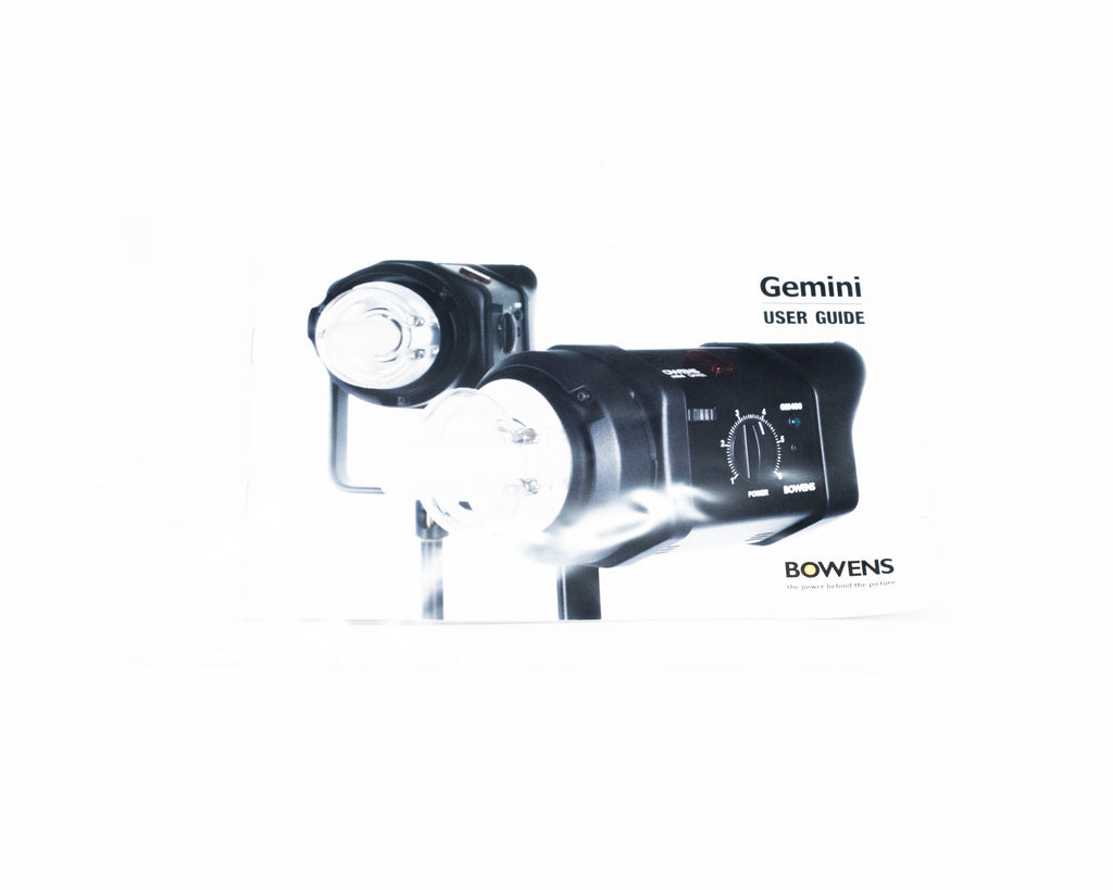 Bowens Gemini User Guide (English) (Second Hand)