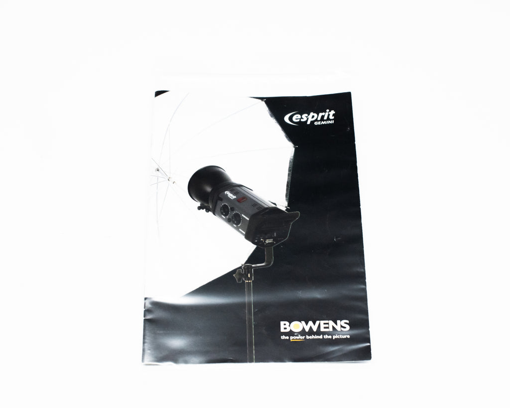 Bowens Esprit Gemini User Manual (English) (Second Hand)