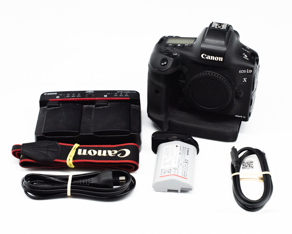 Canon EOS 1DX Mark III Body with Charger/Strap/Battery [SC 348000] 075034000042 (Second Hand)