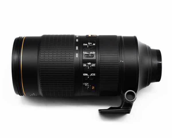 Nikon AF-S NIKKOR 80-400mm f/4.5-5.6G ED VR Lens with Arca-Type Lens Collar and Case (Second Hand)