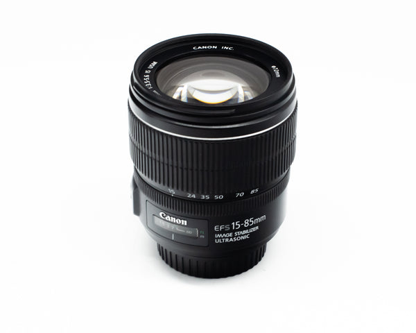 Canon EF-S 15-85mm f/3.5-5.6 IS USM with Caps and Hood 5802030430 (Second Hand)