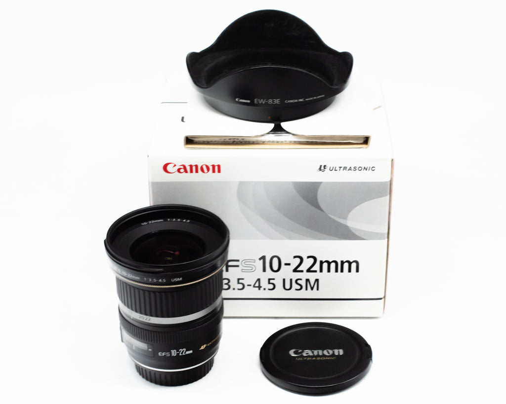 Canon EF-S 10-22mm f/3.5-4.5 USM with Box Manual Caps and Hood 97200548 (Second Hand)