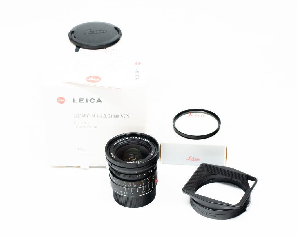 Leica M 21mm f2.8 Elmarit ASPH with Caps & Box 11135 3780688 (Second Hand)