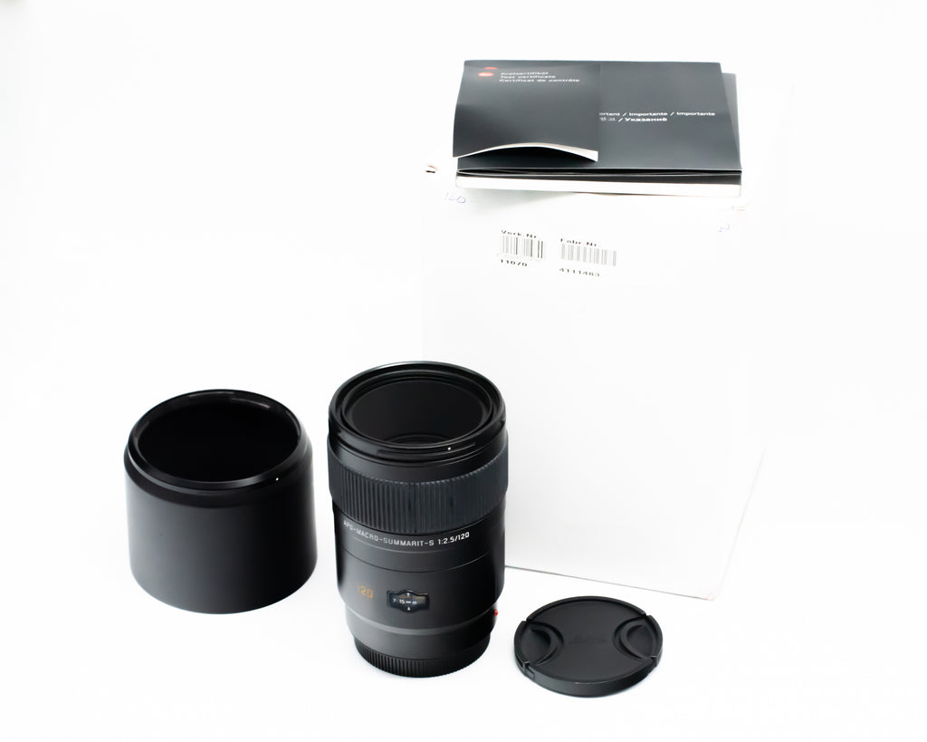 Leica APO-Macro-Summarit-S 120mm f/2.5 Lens in Box 4111483 (Second Hand)