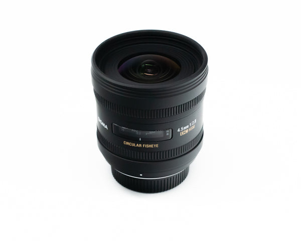 Sigma 4.5mm f/2.8 Fisheye DC HSM Lens for Nikon with Case & Caps 125065570 (Second Hand)