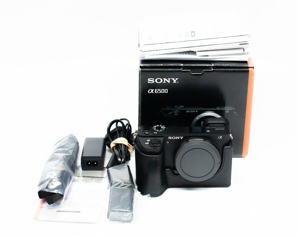 Sony A6500 Digital Camera Body with Box Charger 2x Battery & Case 4473224 (Second Hand)