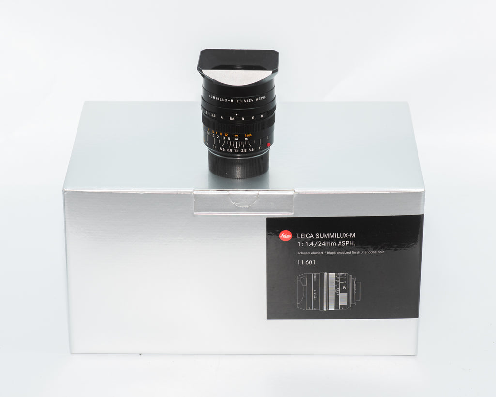 Leica Summilux-M 24mm f/1.4 ASPH Lens Black with Box 4188739 (Second Hand)