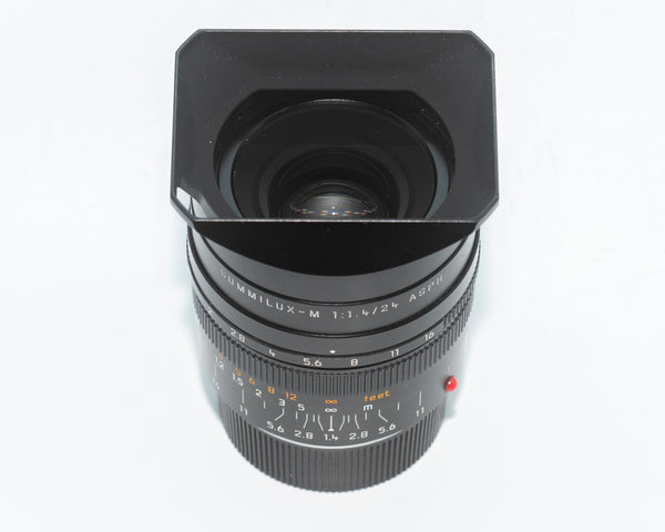 Leica Summilux-M 24mm f/1.4 ASPH Lens Black with Box 4188739 (Second Hand)