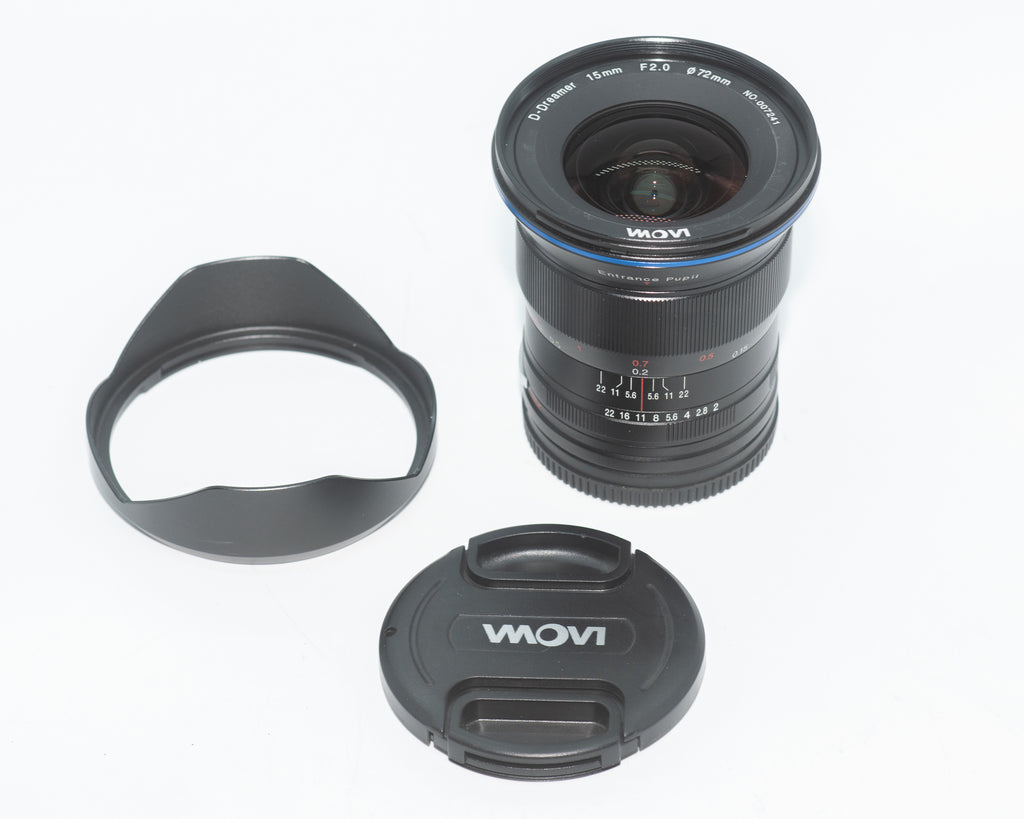 LAOWA 15mm f/2 FE Zero-D Lens for L-Mount with Hood & Caps (Second Hand)