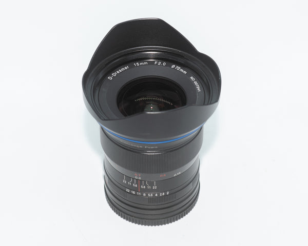 LAOWA 15mm f/2 FE Zero-D Lens for L-Mount with Hood & Caps (Second Hand)