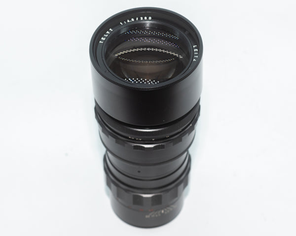 Leica M 280mm f/4.8 Leitz Telyt Canadian made Black Screw Mount with Caps (Second Hand)