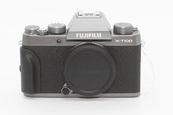 FUJIFILM X-T100 Digital Camera Grey with Charger and Manual 9WL03687 (Second Hand)