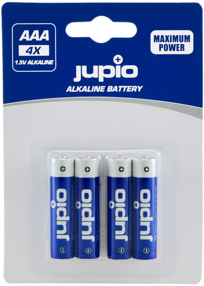 Jupio Alkaline AAA Batteries 4 Pack