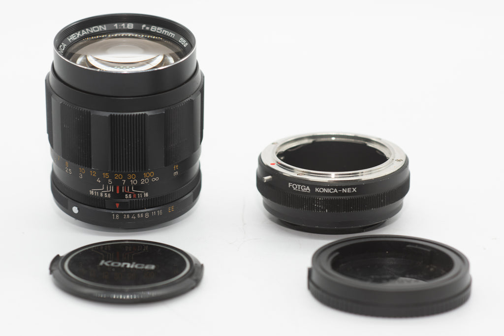 Konica Hexanon 85mm f/1.8 Manual Focus Lens for Sony E-Mount (Second Hand)