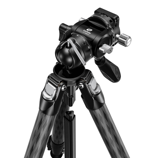 Leofoto LY-265CV Mr.Y Series Carbon Fibre Tripod with Inverted Ball Head + Video Head